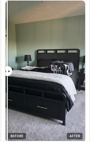 AI room visualization showing furniture placement